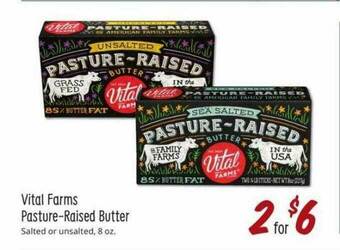 Sprouts Farmers Market Vital Farms Pasture-Raised Butter offer