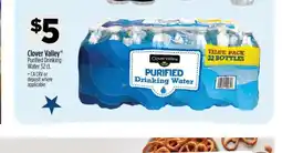 Dollar General Clover Valley Purified Drinking Water 32 ct offer