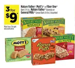 Dollar General Nature Valley, Mott's or Fiber One Bars offer
