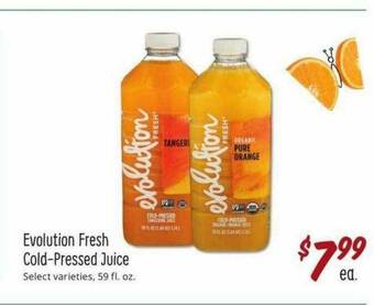 Sprouts Farmers Market Evolution Fresh Cold-Pressed Juice offer
