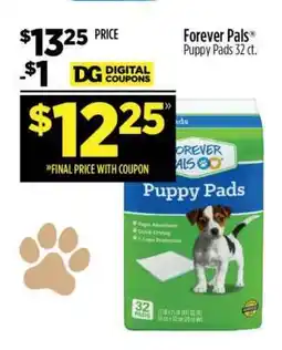 Dollar General Forever Pals Puppy Pads 32 ct offer