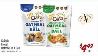 Sprouts Farmers Market GoOats Frozen Oatmeal In A Ball offer