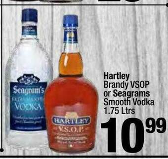 Super King Markets Hartley Brandy VSOP Or Seagrams Smooth Vodka offer