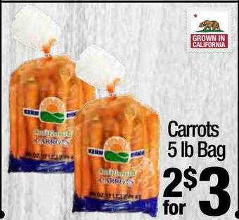 Super King Markets Carrots 5 Lb Bag offer
