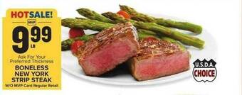 Food Lion Boneless New York Strip Steak offer