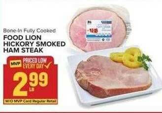Food Lion Food Lion Hickory Smoked Ham Steak offer