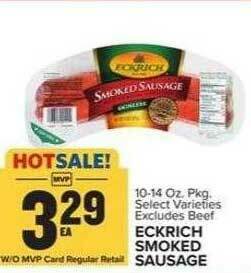 Food Lion Eckrich Smoked Sausage offer