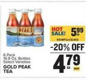 Food Lion Gold Peak Tea offer