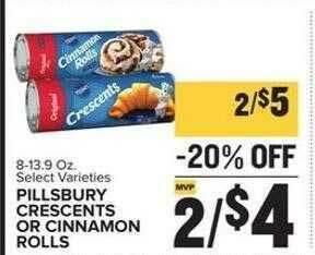 Food Lion Pillsbury Crescents Or Cinnamon Rolls offer
