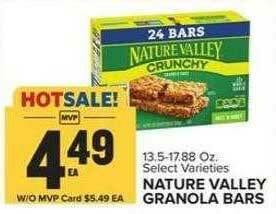 Food Lion Nature Valley Granola Bars offer