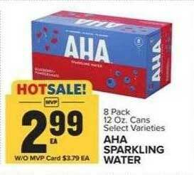 Food Lion Aha Sparkling Water offer