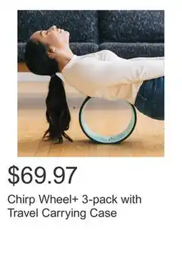 Costco Chirp Wheel+ 3-pack with Travel Carrying Case offer