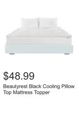 Costco Beautyrest Black Cooling Pillow Top Mattress Topper offer