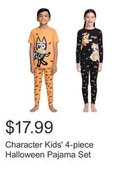 Costco Character Kids' 4-piece Halloween Pajama Set offer