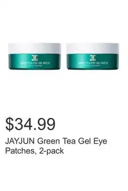 Costco JAYJUN Green Tea Gel Eye Patches, 2-pack offer