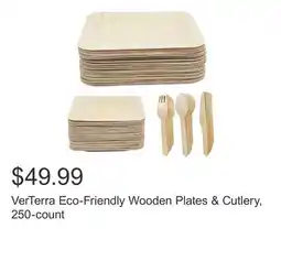 Costco VerTerra Eco-Friendly Wooden Plates & Cutlery, 250-count offer