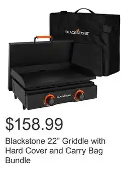 Costco Blackstone 22 Griddle with Hard Cover and Carry Bag Bundle offer