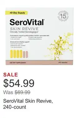 Costco SeroVital Skin Revive, 240-count offer