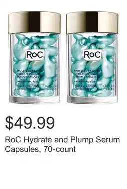 Costco RoC Hydrate and Plump Serum Capsules, 70-count offer