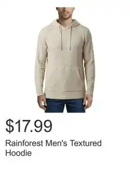 Costco Rainforest Men's Textured Hoodie offer