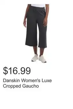 Costco Danskin Women's Luxe Cropped Gaucho offer