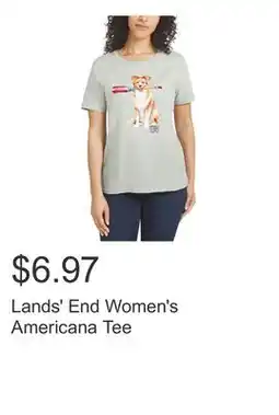 Costco Lands' End Women's Americana Tee offer