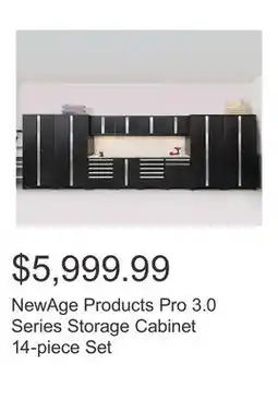 Costco NewAge Products Pro 3.0 Series Storage Cabinet 14-piece Set offer
