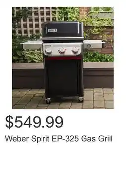Costco Weber Spirit EP-325 Gas Grill offer