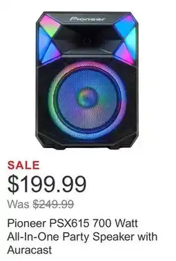 Costco Pioneer PSX615 700 Watt All-In-One Party Speaker with Auracast offer