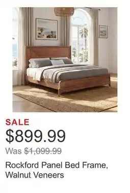 Costco Rockford Panel Bed Frame, Walnut Veneers offer