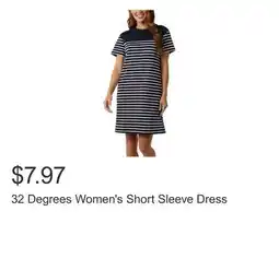 Costco 32 Degrees Women's Short Sleeve Dress offer
