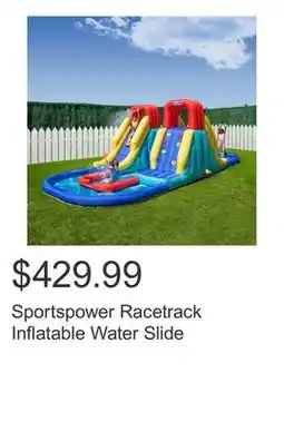 Costco Sportspower Racetrack Inflatable Water Slide offer