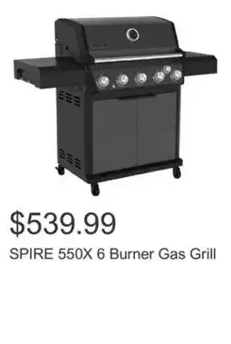 Costco SPIRE 550X 6 Burner Gas Grill offer