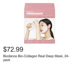 Costco Biodance Bio-Collagen Real Deep Mask, 24-pack offer