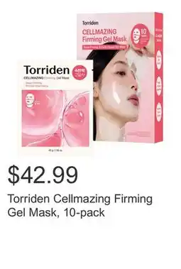 Costco Torriden Cellmazing Firming Gel Mask, 10-pack offer