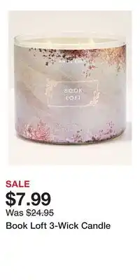 Bath & Body Works Book Loft 3-Wick Candle offer