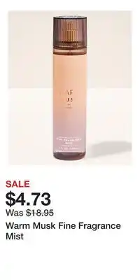 Bath & Body Works Warm Musk Fine Fragrance Mist offer