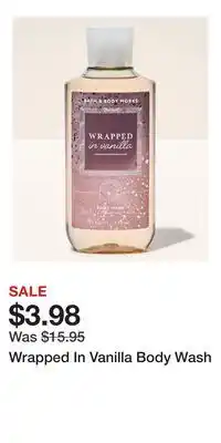 Bath & Body Works Wrapped In Vanilla Body Wash offer
