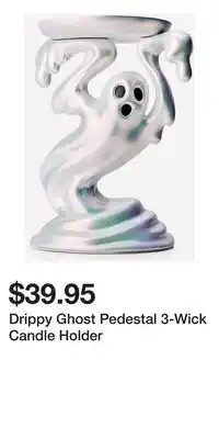 Bath & Body Works Drippy Ghost Pedestal 3-Wick Candle Holder offer