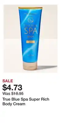 Bath & Body Works True Blue Spa Super Rich Body Cream offer
