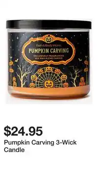 Bath & Body Works Pumpkin Carving 3-Wick Candle offer