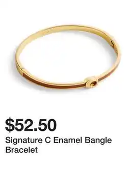 Belk Signature C Enamel Bangle Bracelet offer