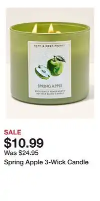 Bath & Body Works Spring Apple 3-Wick Candle offer
