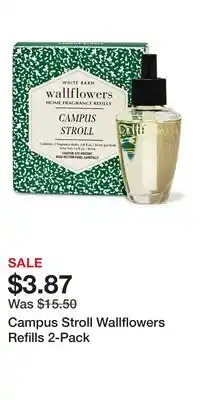 Bath & Body Works Campus Stroll Wallflowers Refills 2-Pack offer