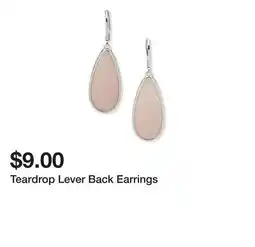 Belk Teardrop Lever Back Earrings offer