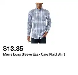 Belk Men's Long Sleeve Easy Care Plaid Shirt offer