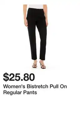 Belk Women's Bistretch Pull On Regular Pants offer