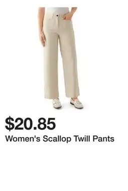 Belk Women's Scallop Twill Pants offer