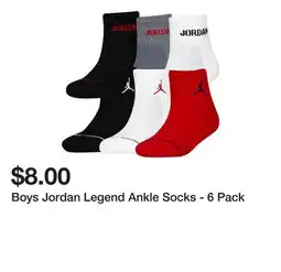 Belk Boys Jordan Legend Ankle Socks offer