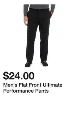 Belk Men's Flat Front Ultimate Performance Pants offer